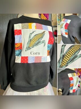 Quilty Corn on the Cob Sweatshirt Crewneck